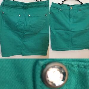 Nine West Sea Foam Green Jean skirt
